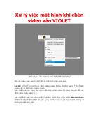 Xử lý việc mất hình khi chèn video vào VIOLET