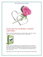 Tự tạo card visit với Business Card and Label Maker