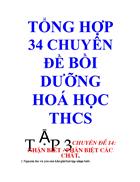 Các C đề BD Hóa THCS Tập3