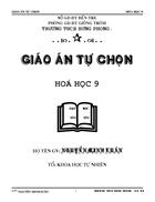 Giao an tu chon hoa 9 4 chu de dep