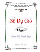 Bia sổ dự giờ