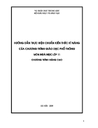 Chuẩn kiến thức và kĩ năng Hóa 11NC