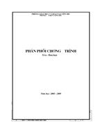 Phân phối chương trình hóa 8