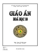 Giáo án hóa 10 ban cơ bản chương I II