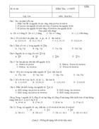 Bài kiểm tra 45 phút