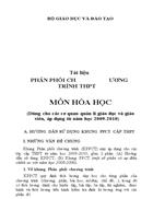 Phan phoi chuong trinh hoa THPT