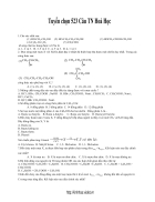 Tuyển chọn hơn 500 câu TN hóa học