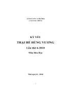 Kỷ yếu Trại hè Hùng Vương Môn Hóa học