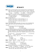Đề trắc nghiệm ôn thi đại học 2
