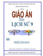 Bìa giáo án lịch sử