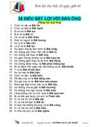 35 dieu bat loi cho dan ong