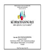 Kế hoạch giảng dạy lịch sử khối 6 7 8 9