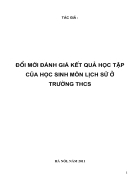 Tài liệu đánh giá TNKQ Sử THCS