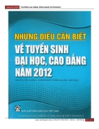 Những điều cần biết về tuyển sinh 2012