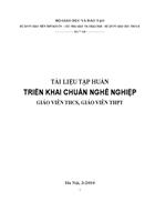 Tài liệu chuẩn nghề nghiệp GV Trung học