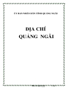 Địa chí Quảng Ngãi Phần 1