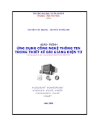 Ứng dụng CNTT trong thiết kế bài giảng điện tử