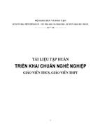 Triển khai Chuẩn nghề nghiệp giáo viên trung học