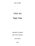 Tân An Ngày Xưa