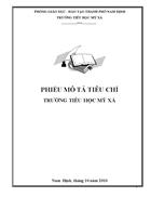 Báo cáo tự đánh giá Th Mỹ Xá TP Nam Định