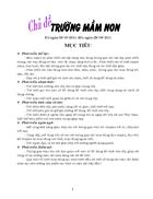 Chủ điểm truong mam non nhánh 1