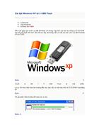 Cài window xp bằng usb