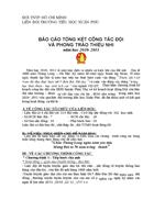 Báo công cáo tổng kết công tác Đội 2010 2011