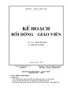 Ke hoach boi duong giáo vien