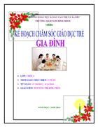 Kế hoạch thực hiện chủ đề gia đình