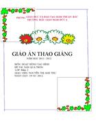 Giáo án thao giảng hđth mầm 2012