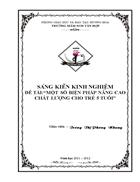 Mẫu bía sáng kiến kinh nghiệm