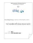 KPKH thử nghiệm đồ dùng đựng nước