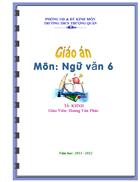 Bìa giáo án ngữ văn