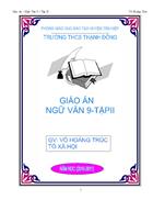 Giáo án ngữ văn 9 tuần 20 21 3 cột rất khoa học