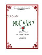 Mẫu bìa giáo án văn 6