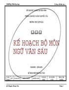 Kế hoạch bộ môn theo chuẩn kiến thức 6