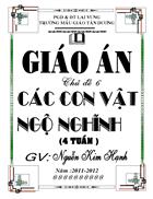 Bìa giáo án chủ đề gia đình mần non