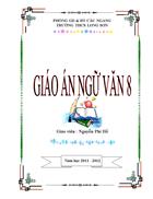 Bìa Giáo án Ngữ Văn 8