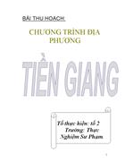 Thuyết minh về Tiền Giang