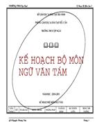 Kế hoạch bộ môn theo chuẩn kiến thức 8