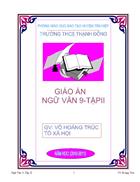 Giáo án ngữ văn 8 tập ii t20 t 27