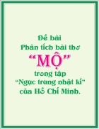 Bài thwo MỘ của Bác