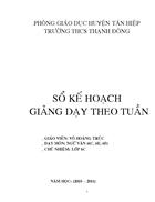 Sổ kế hoạch giảng dạy văn 9