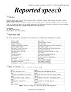 Reported speech