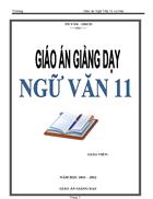 Giáo án văn 11 đã giải nén