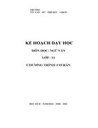 Kế hoạch dạy học HKII