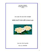 CÂU 1 đề thi Tốt nghiệp 2009