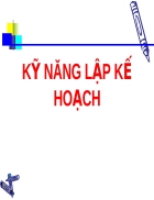 Kĩ năng lập kế hoạch