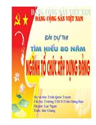 Mẫu Bìa 80 năm ngành XD Đảng