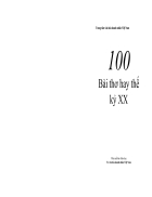 100 bài thơ hay thế kỷ XX